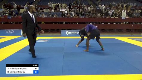 James Michael Sanders vs Brandon Lamont Newby 2024 Pan IBJJF Jiu-Jitsu No-Gi Championship