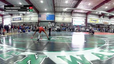 100 lbs Quarterfinal - Kaela Barrientos, Coronado vs Viviana Zavala, Spanish Springs