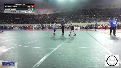 94 lbs Consi Of 16 #1 - Walker Lahue, Mustang Middle School vs Jacob Taylor, Sapulpa Jr High