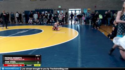 56 lbs Cons. Semi - Patrick Roberts, Cherry Creek Wrestling Club vs Ivar Vogel, Punisher Wrestling Company