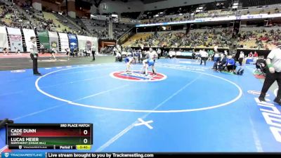 106 Class 4 lbs 3rd Place Match - Cade Dunn, Liberty vs Lucas Meier, Northwest (Cedar Hill)