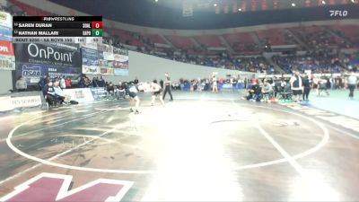 5A Boys 150 lbs Cons. Round 2 - Saren Duran, South Albany Boys vs Nathan Mallari, Eagle Point Boys