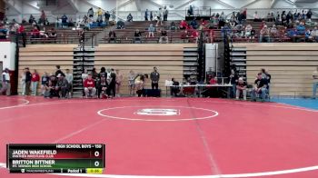 150 lbs Champ. Round 1 - Jaden Wakefield, Panther Wrestling Club vs Britton Bittner, Mt. Vernon High School