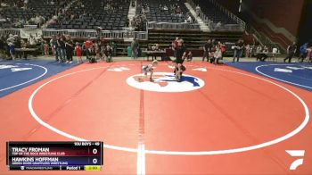 49 lbs Semifinal - Tracy Froman, Top Of The Rock Wrestling Club vs Hawkins Hoffman, Green River Grapplers Wrestling