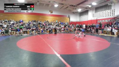 145 lbs Quarterfinal - Aurora Badeau, Manchester West vs Katelynn Zannoni, Pelham