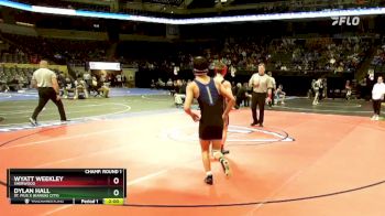 113 Class 1 lbs Champ. Round 1 - Dylan Hall, St. Pius X (Kansas City) vs Wyatt Weekley, Sherwood