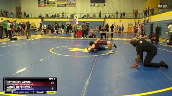 144 lbs Quarterfinal - Nathaniel Atwell, Leavenworth Takedown Club vs Vance Dempewolf, Northwestern Diamondbacks Wrestling