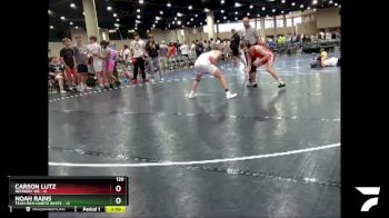 120 lbs Round 2 (3 Team) - Carson Lutz, Refinery WC vs Noah Rains, Team Rich Habits White