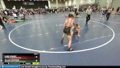 113 lbs Champ. Round 1 - Luke Gomez, Chatfield Wrestling Club vs Elijah Dickson, Greater Heights Wrestling Club