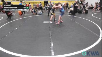 110 lbs Rr Rnd 5 - Eli Grigg, Chickasha Youth Wrestling vs Boston Bordwine, Tecumseh Youth Wrestling