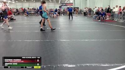 120 lbs Cons. Round 5 - Dominic Marino, Shore Thing Wrestling Club vs Griffin King, Grit
