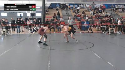 157 lbs Semifinal - Mike Zacur, Seton Hill vs Holden Huhn, Gannon
