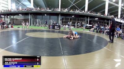 100 lbs Round 2 (6 Team) - Dilynn Albrecht, Wisconsin vs Ava Schultz, Minnesota