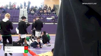 106 lbs Prelims - Thomas Clark, Liberty HS vs Kameron Ross, St Marys