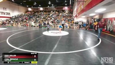105 lbs Champ. Round 1 - Zoey Keller, Shoshoni vs Cora Remacle, Wind River