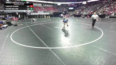 D3-106 lbs Champ. Round 1 - Oliver Millard, Clinton vs Lincoln Stanek, Aquinas