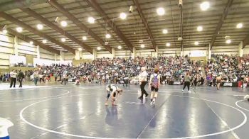 95 lbs Quarterfinal - Bridger Olsen, Syracuse Titans Wrestling vs Porter Dahl, Millard Eagles