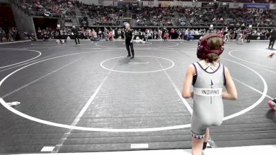 63 lbs Quarterfinal - Crickett Arnold, Hallsville Kids Club vs Calli Hickman, Lion's Den Wrestling Academy