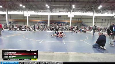 190 lbs Cons. Round 1 - Jace Ketner, Marsh Valley Middle School vs Eric Valero, New Plymouth