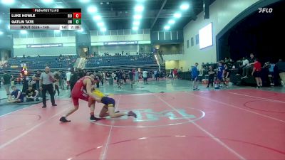 149 lbs Cons. Round 5 - Luke Howle, Blue Chip vs Gatlin Tate, Montevallo
