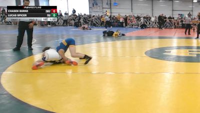 76 lbs Round 3 (12:30pm Saturday) - Lucas Spicer, PA Gold vs Chasen Burke, Michigan S.W.A.T.