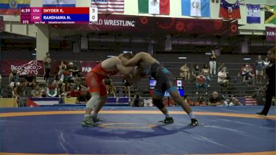 97 kg Semifinal - Kyle Snyder, USA vs Nishan Randhawa, CAN