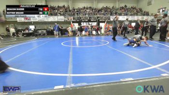 75 lbs 2nd Place - Deacon Doerr, Team Tulsa Wrestling Club vs Kutter Means, Brushy Wrestling Club