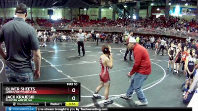 105 lbs Semifinal - Oliver Sheets, Norris Wrestling Club vs Jack Krajeski, Elkhorn Wrestling