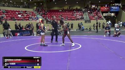 127 lbs Round 1 - KiMorah Cathey, OK vs Alli Taber, OK