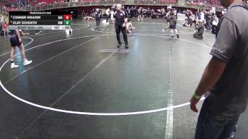 195 lbs Cons. Semi - Conner Weaver, Roughriders vs Clay Schueth, Double Dog Wrestling