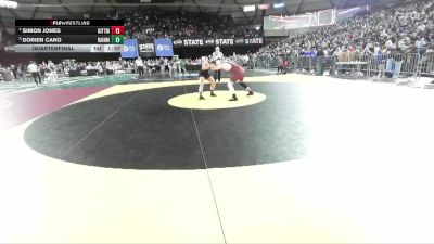 Boys 1B/2B 175 Quarterfinal - Dorien Cano, Rainier vs Simon Jones, Kittitas