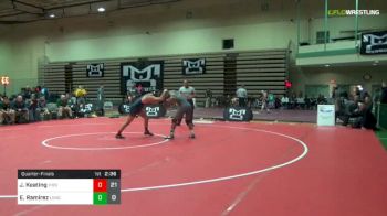 157 lbs Quarterfinal - Jake Keating, Virginia vs Eduardo Ramirez, Long Island
