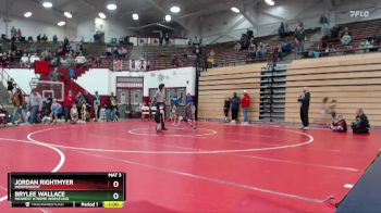 45 lbs Quarterfinal - Jordan Rightmyer, Independent vs Brylee Wallace, Midwest Xtreme Wrestling