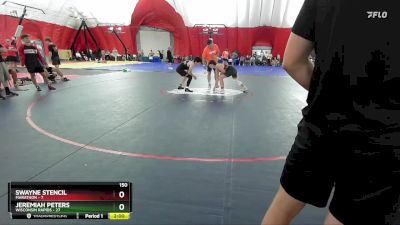 150 lbs Quarters & Wb (16 Team) - Jeremiah Peters, Wisconsin Rapids vs Swayne Stencil, Marathon