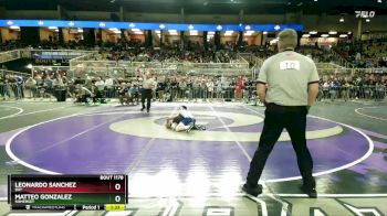 1A 120 lbs Quarterfinal - Matteo Gonzalez, Somerset vs Leonardo Sanchez, Bay
