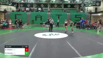 100 lbs Rr Rnd 3 - Bridget Hilliard, Thundher vs Melanie Kenney, Chaminade Julienne