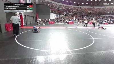 63 lbs Champ. Round 2 - Caleb Noble, Lancaster Wrestling Club vs Roland Gimnick, BYA Wrestling