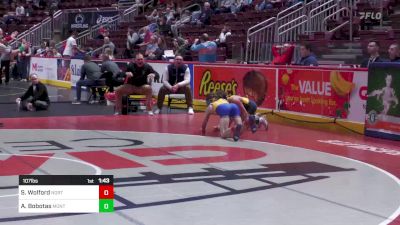 107 lbs Round Of 16 - Sam Wolford, Northern Lebanon vs Aristotlis Bobotas, Montoursville