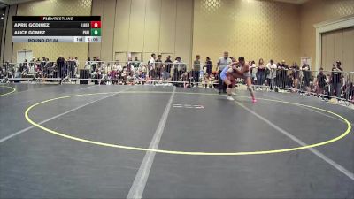 123 lbs Round Of 64 - April Godinez, Laguna Hills HS vs Alice Gomez, Paw