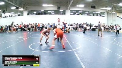 145 lbs Cons. Round 2 - Bronson Hansen, Michigan West WC vs Sean Larkin, Beat The Streets