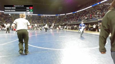 82 lbs Quarterfinal - Thomas Hose, Pennsbury vs Hunter Ross, Fort LeBoeuf