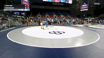 106 lbs Cons. Quarters - Evan Cies, PA vs John McKay, MI