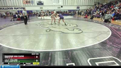 140 lbs Cons. Semi - Diamond Van Cleve, Othello vs Lilly Collins, Baker Power Valley