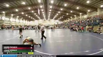 87 lbs Quarters & Wb (16 Team) - Xavier Pacheco, Stout vs Logan Mcnally, Utah Green
