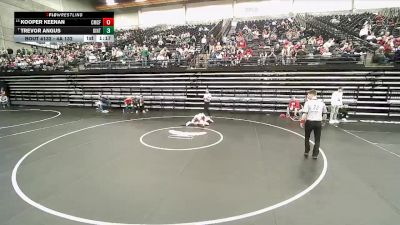 4A 132 lbs Quarterfinal - Trevor Angus, Uintah vs Kooper Keenan, Crimson Cliffs