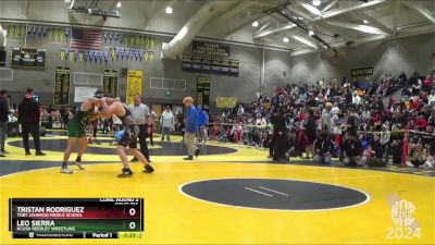 185 lbs Cons. Round 3 - Leo Sierra, KCUSD Reedley Wrestling vs Tristan Rodriguez, Toby Johnson Middle School