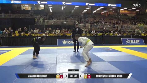 Mharya Valentina C. Ayres vs Amaries Ariel Daily 2025 Pan Kids Jiu-Jitsu IBJJF Championship