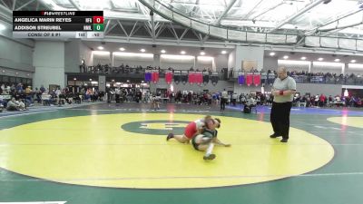 132 lbs Consi Of 8 #1 - Angelica Marin Reyes, Norwich Free Academy vs Addison Streubel, New Milford