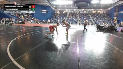 190 lbs Champ. Round 1 - Christopher Soeder, Brecksville vs Salah Tsarni, Blair Academy