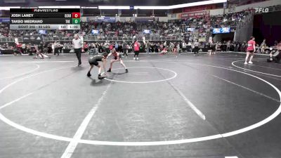 92 lbs Quarterfinal - Josh Laney, Ozark Youth Wrestling vs Takeo Medrano, The Best Wrestler